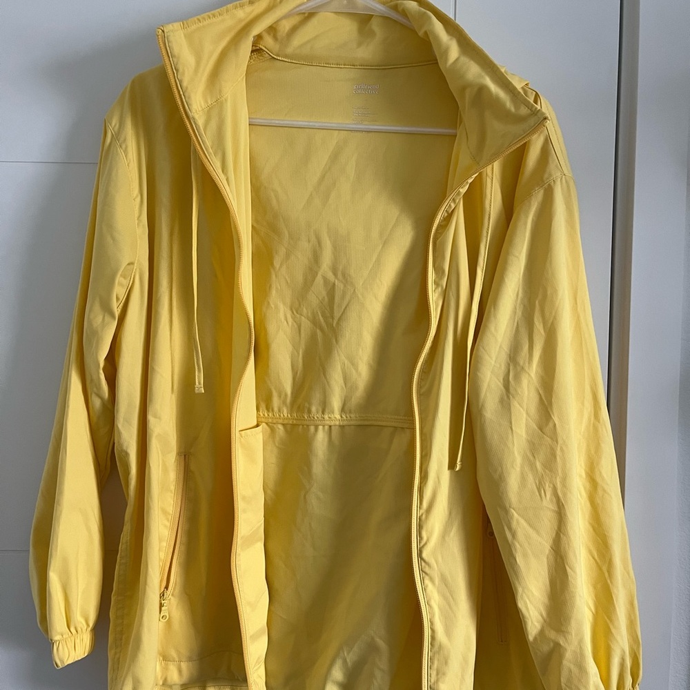 Girlfriend Collective Light Yellow Windbreaker